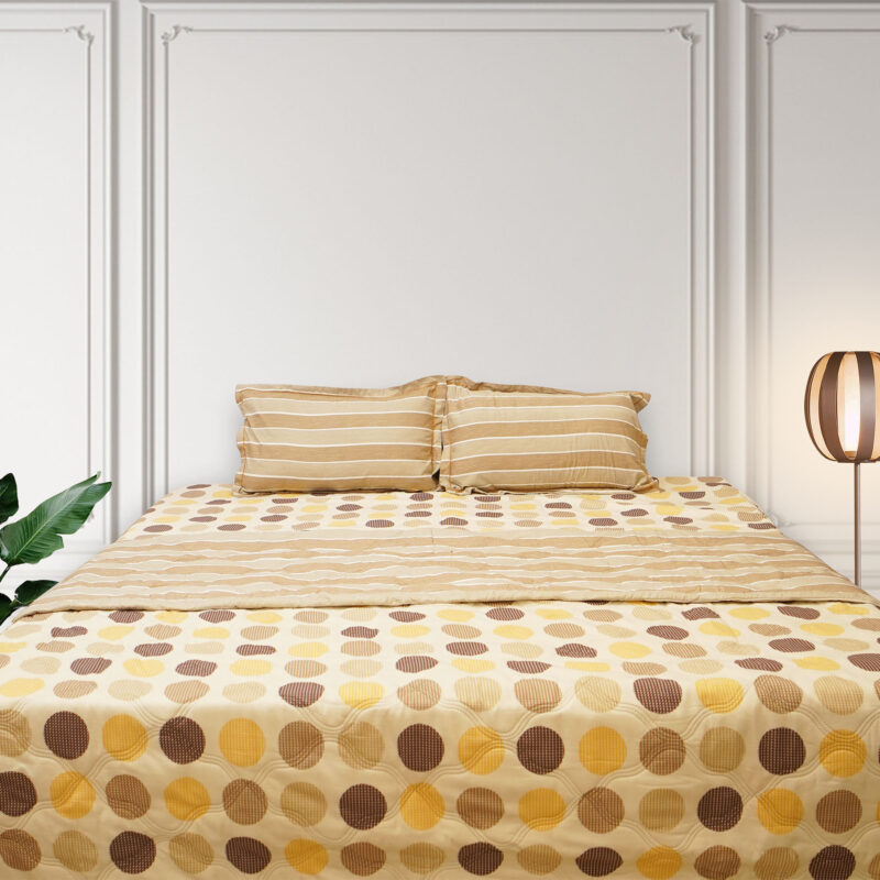 Nendle Polka Dot Print With 2 Pillow Covers